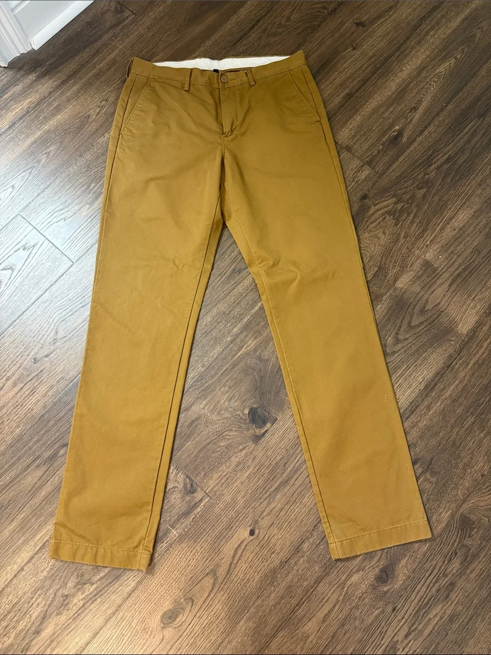 J. Crew Mustard Straight-Fit Chino Pants